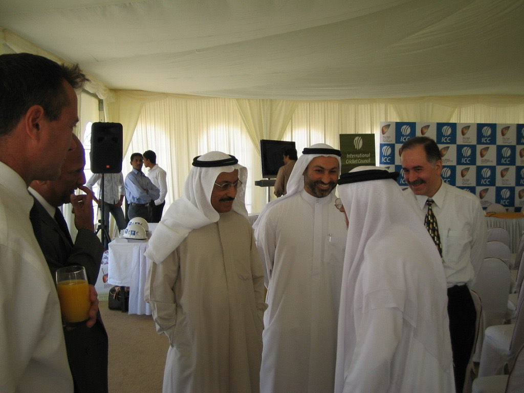 VIP guests at Dubai Sports City ICC event