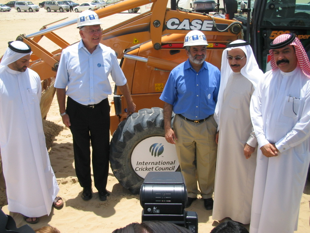 ICC leaders at Dubai Sports City groundbreaking